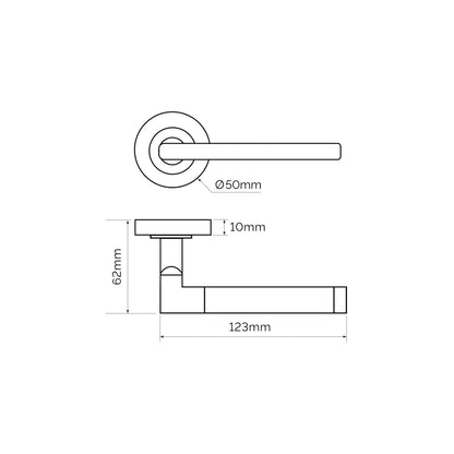 JB Kind Seattle Polished Satin Stainless Steel Latch Pack