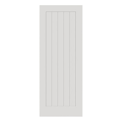 JB Kind Thames White Primed 5 Panel Internal Door - All Sizes