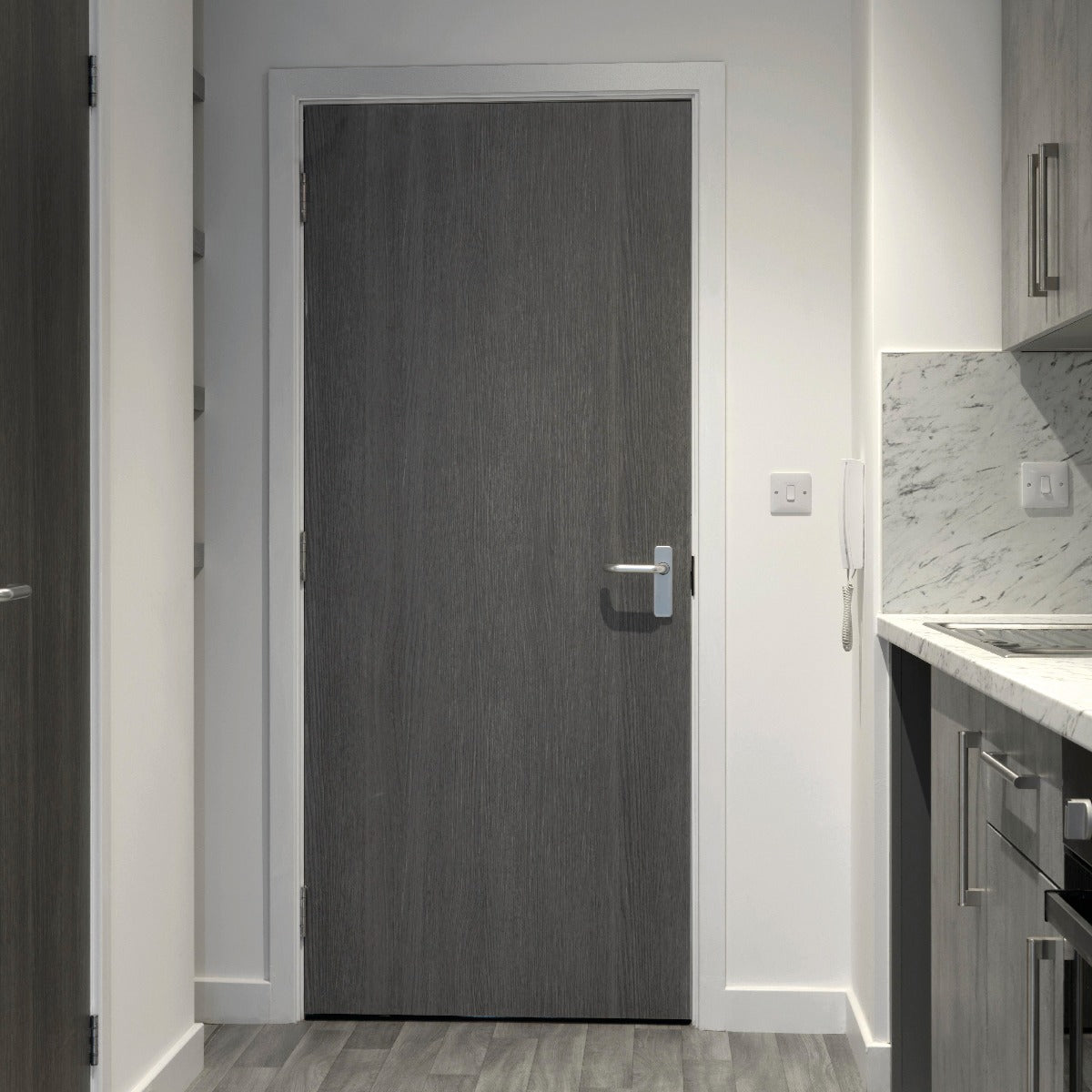 JB Kind Pintado Grey Painted Flush Internal Door