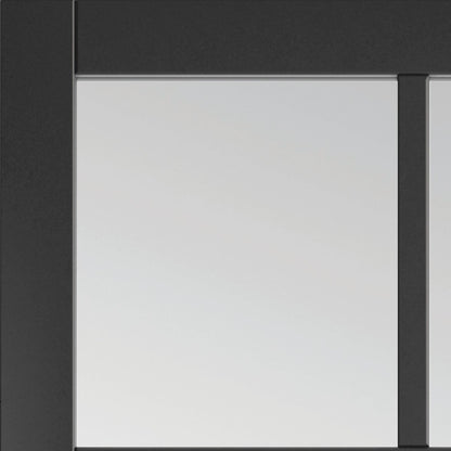 JB Kind Plaza Black Clear Glass Internal Door