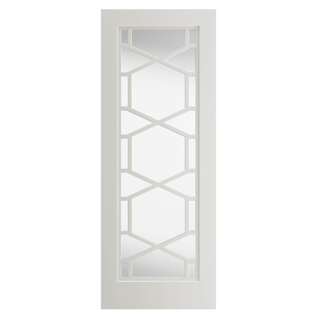 JB Kind Quartz Glazed White Internal Door