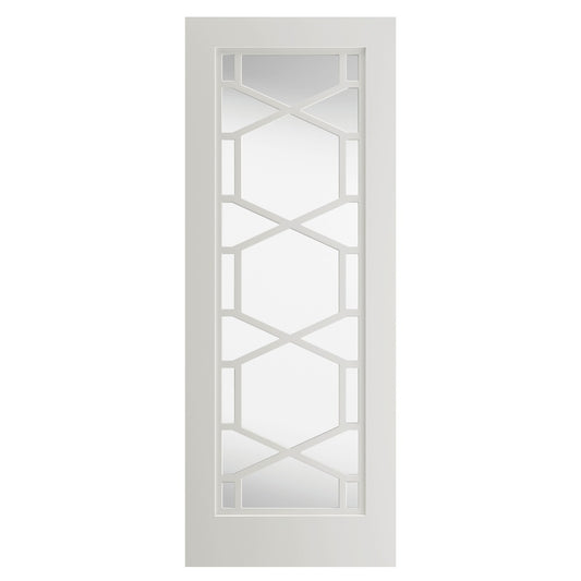 JB Kind Quartz Glazed White Internal Door