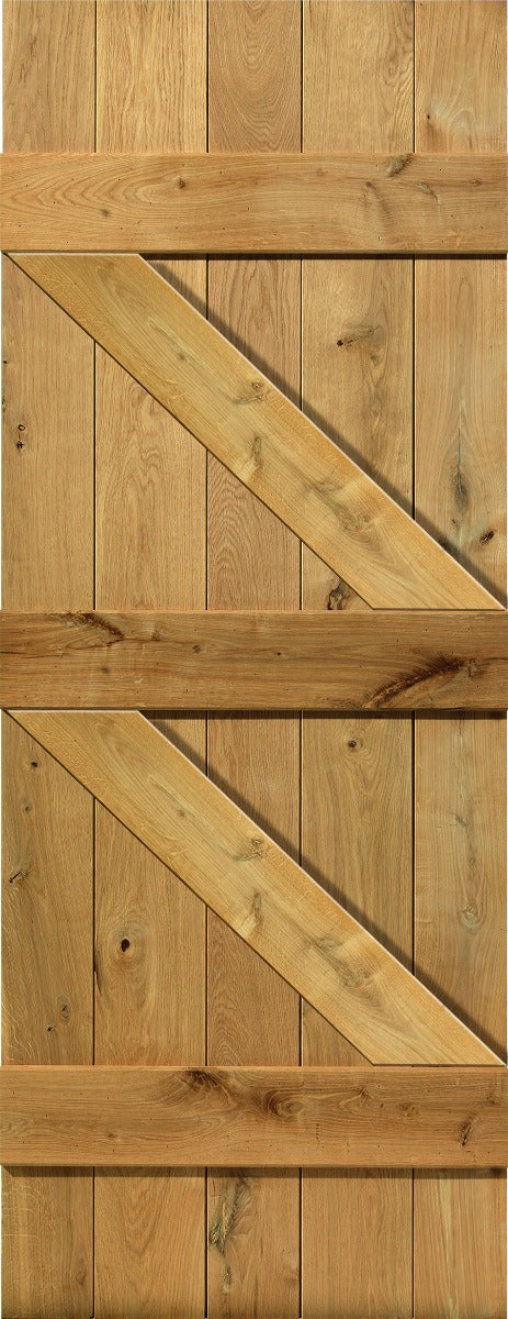 Image for JB Kind Rustic Oak Ledged Unfinished Internal Door