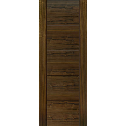 JB Kind Walnut Modern Tigris Pre-Finished Internal Door-78in x 30in x 35mm (1981 x 762mm)