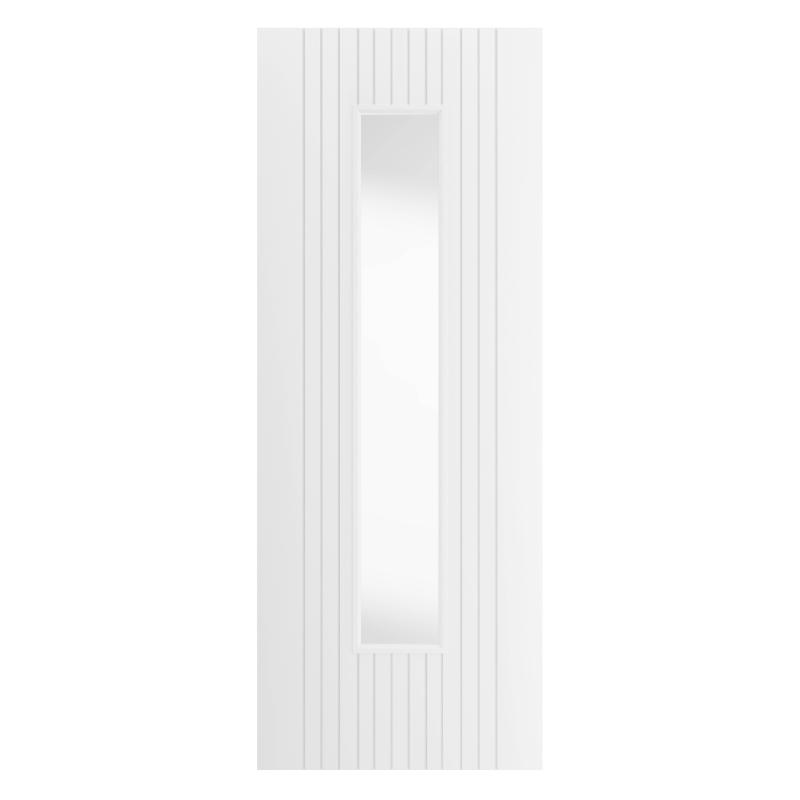 Aria White Primed Glazed Internal Door - All Sizes