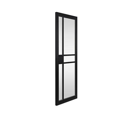 JB Kind City Black Painted Clear Glazed Internal Door