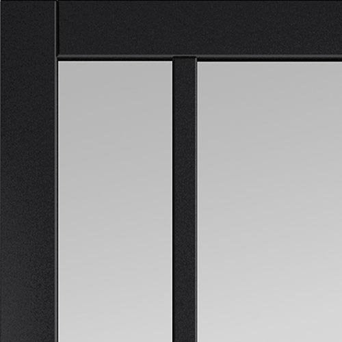 JB Kind City Black Painted Clear Glazed Internal Door