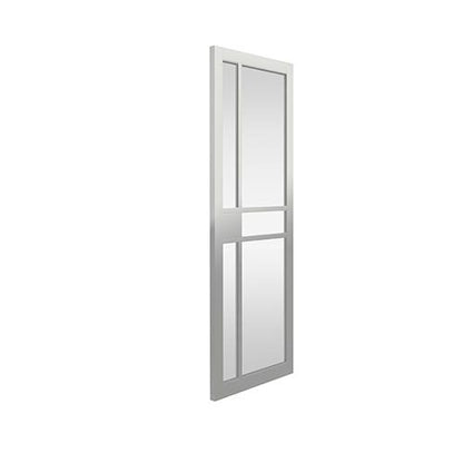 JB Kind City White Painted Clear Glazed Internal Door