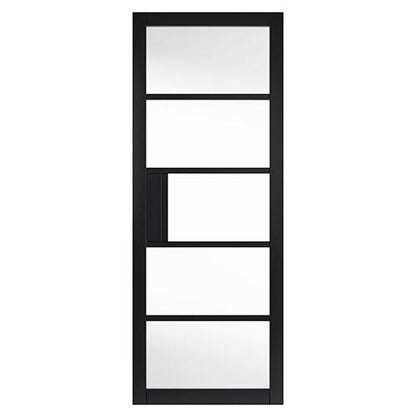 JB Kind Metro Black Painted Clear Glazed Internal Door