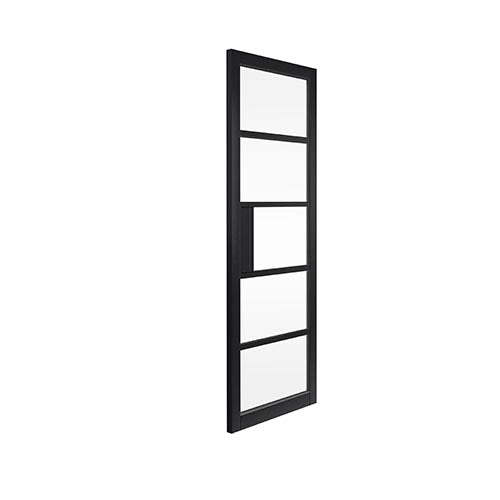 JB Kind Metro Black Painted Clear Glazed Internal Door