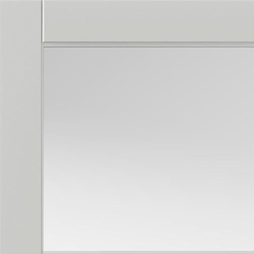 JB Kind Metro White Painted Clear Glazed Internal Door