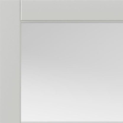 JB Kind Metro White Painted Clear Glazed Internal Door