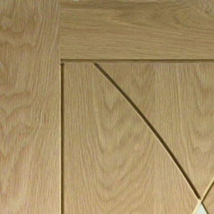 Image for XL Joinery Pesaro Pre-Finished Internal Oak Door with Clear Glass 2040 x 726 x 40mm