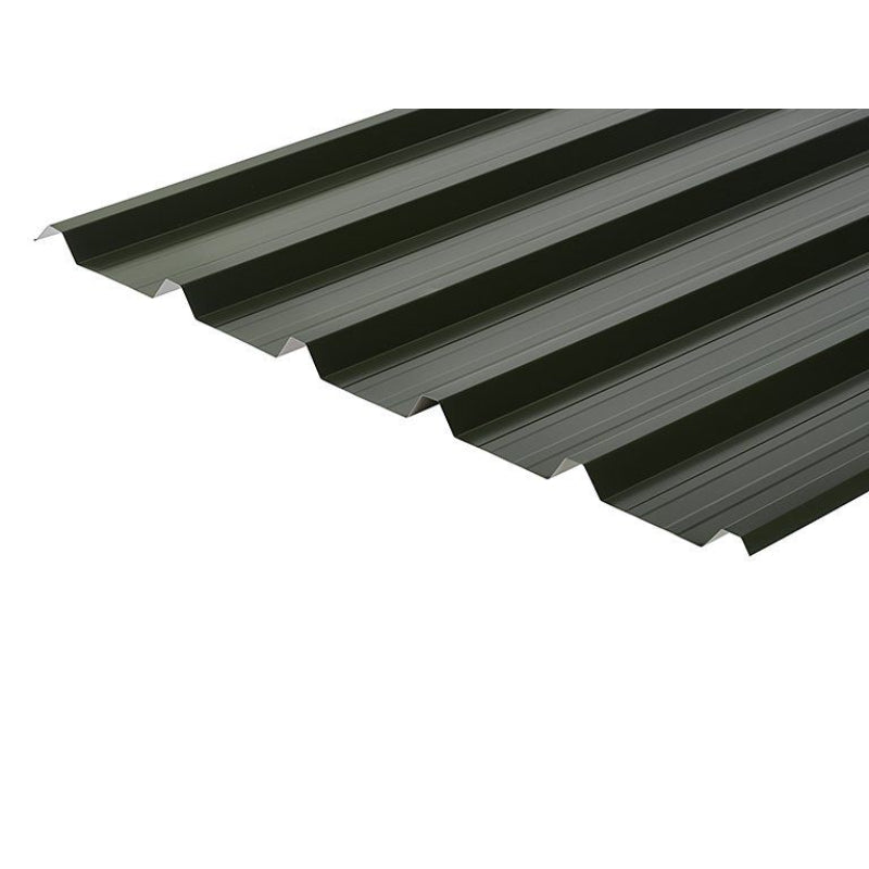 Cladco 32/1000 Box Profile Polyester Paint Coated 0.7mm Metal Roof Sheet Juniper Green - All Sizes