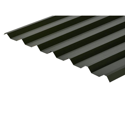 Cladco 34/1000 Box Profile Polyester Paint Coated 0.5mm Metal Roof Sheet Juniper Green - All Sizes