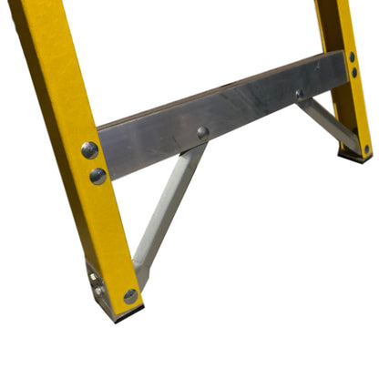 LFI PRo Fibreglass 6 Tread Swingback Builders Step Ladder