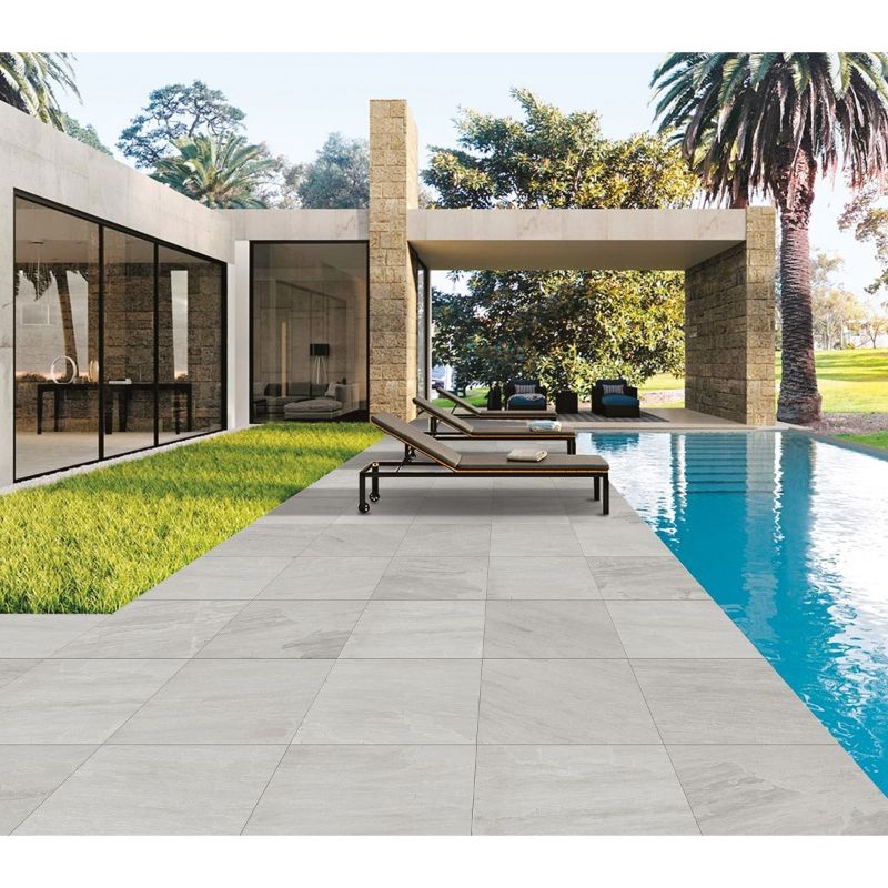 Lake Kandla Grey Vitrified Porcelain Paving Pack