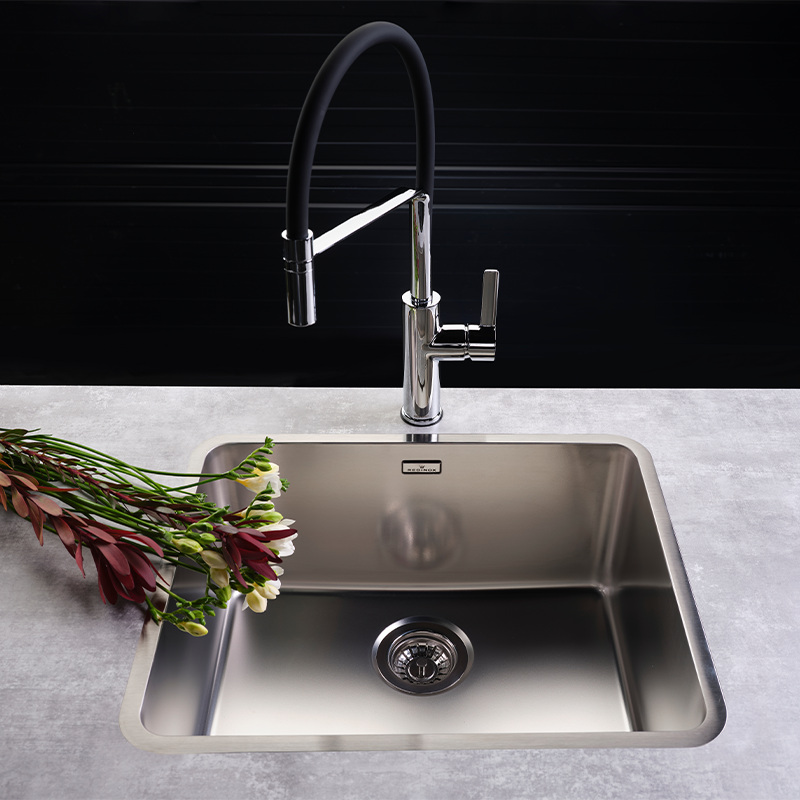 Reginox Kansas 50x40 Integrated Stainless Steel Kitchen Sink