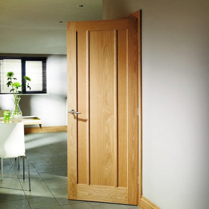 Image for XL Joinery Worcester 3 Panel Internal Oak Door 1981 x 711 x 35mm (28")