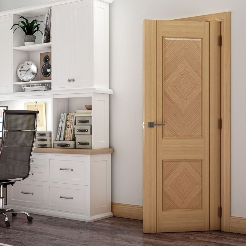 Image for Deanta Kensington Interior Oak Fire Door 1981 x 610 x 45mm