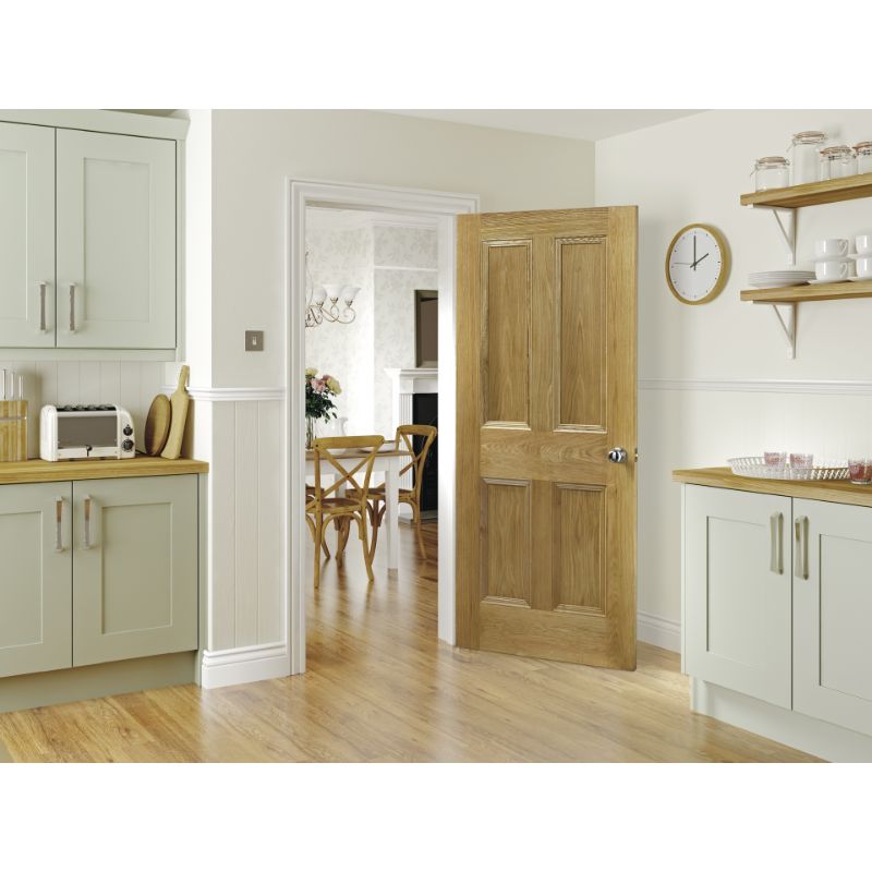 Image for Deanta Kingston Interior Oak Door - 2040 x 826 x 40 mm