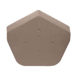 Image for Klober Uni-Click Dry Verge Universal Angle Ridge End Cap in Brown