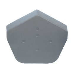 Image for Klober Uni-Click Dry Verge Universal Angle Ridge End Cap in Slate Grey