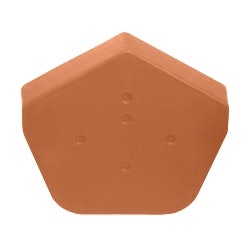 Image for Klober Dry Verge Universal Angle Ridge End Cap Terracotta - Pack of 2