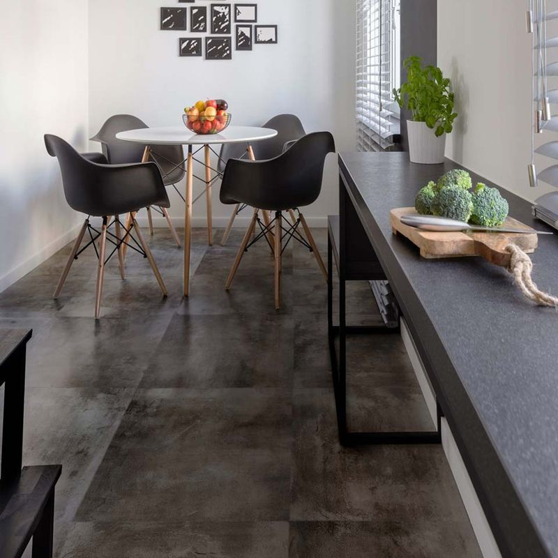 Kraus Rigid Core Luxury Vinyl Tile - Stanhope Grey 610mm x 305mm ( 12 Lengths - 2.23m2 Pack)