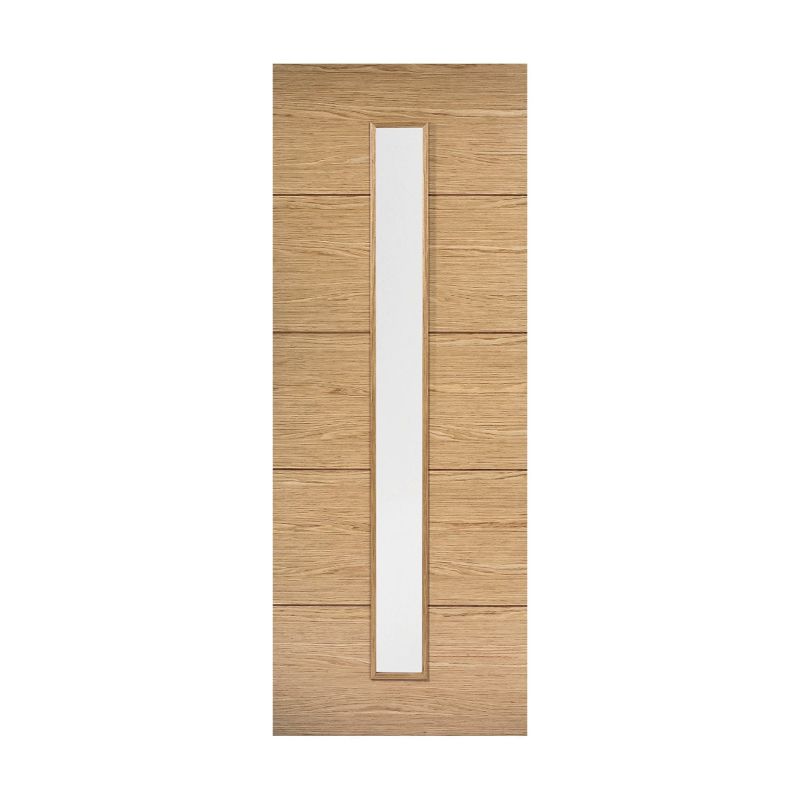 LPD Lille Oak Glazed Internal Door 78in x 30in x 35mm (1981 x 762mm)