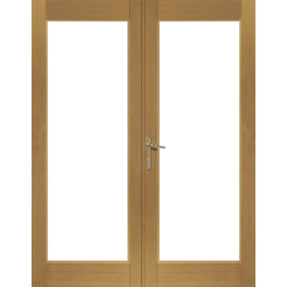 XL Joinery La Porte French Door Set In Pre-Finished External Oak (Brass Hardware) 1490 x 2074mm