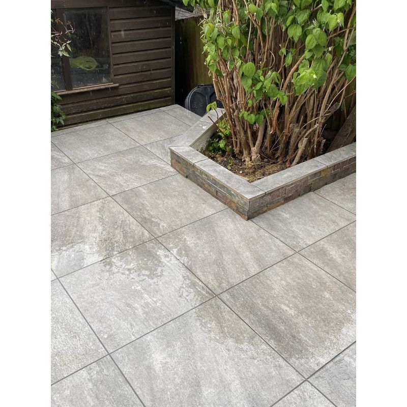 Lake Quartz Grey Vitrified Porcelain Paving Pack