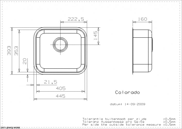 Image for Reginox Comfort Colorado OKG Stainless Steel Integrated Kitchen Sink