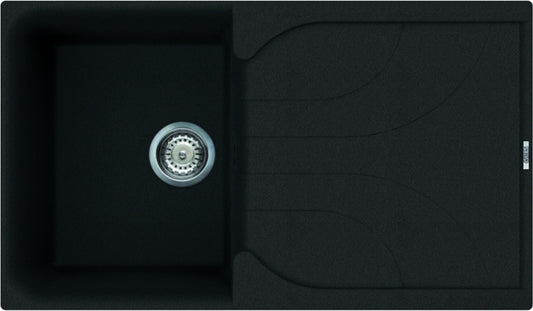 Image for Reginox Elleci Ego 400 Granite Kitchen Sink Black EGO400 B