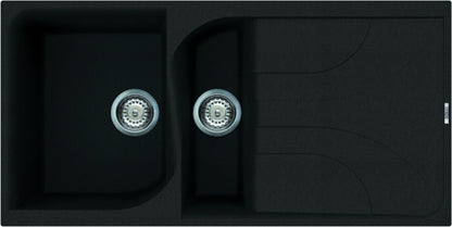 Image for Reginox Elleci Ego 475 Granite Kitchen Sink Black EGO475 B