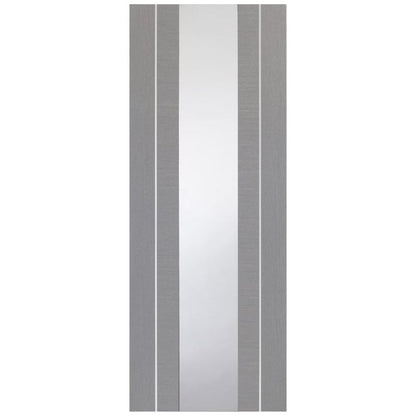 Image for XL Joinery Forli Pre-Finished Light Grey Door with Clear Glass 1981 x 762 x 35mm (30")