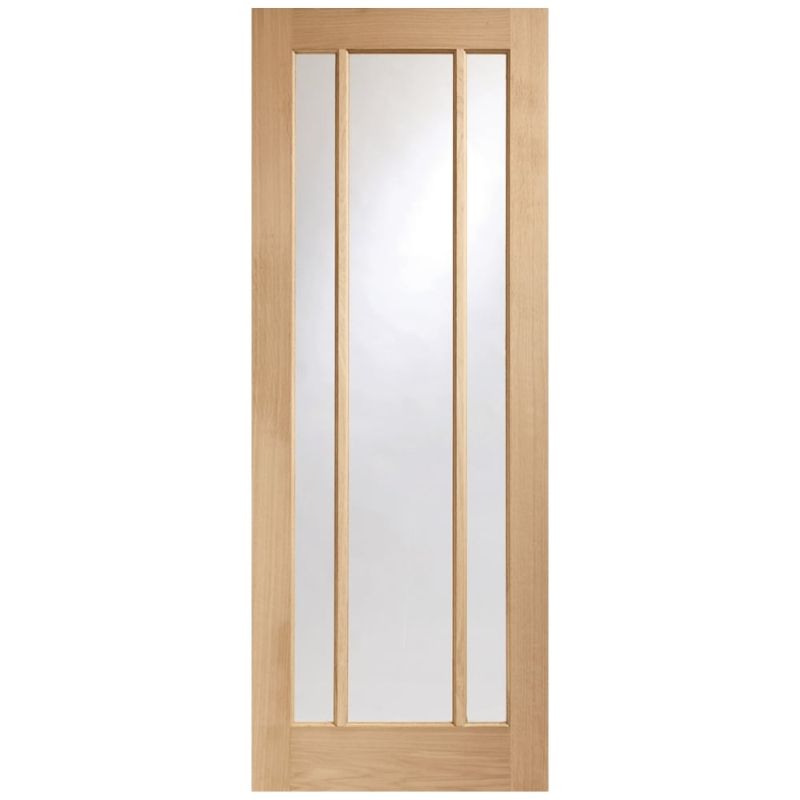 Image for XL Joinery Worcester 3 Light Internal Oak Door with Clear Glass 1981 x 711 x 35mm (28")