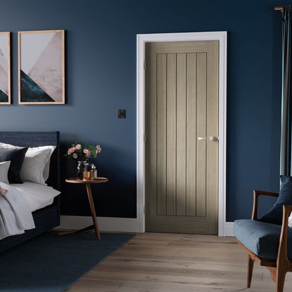 LPD Belize Light Grey Pre-Finished Internal Fire Door - 80.3in x 36.5in x 44mm (2040 x 926mm)
