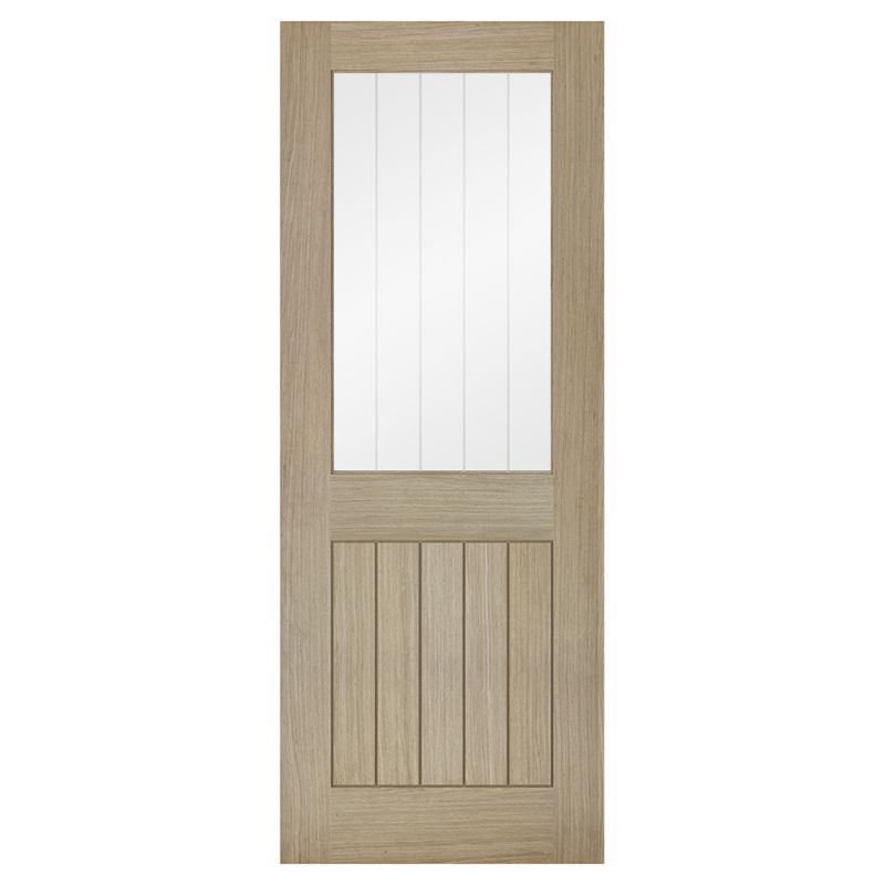 LPD Belize Light Grey 1L Pre-Finished Internal Glazed Door - 78in x 27in x 35mm (1981 x 686mm)
