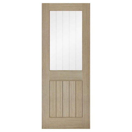 LPD Belize Light Grey 1L Pre-Finished Internal Glazed Door - 80.3in x 28.6in x 40mm (2040 x 726mm)
