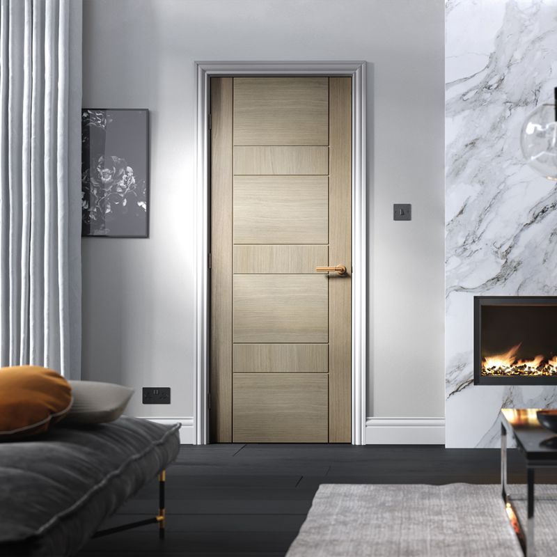 LPD Edmonton Light Grey Pre-Finished Internal Door - 78in x 27in x 35mm (1981 x 686mm)
