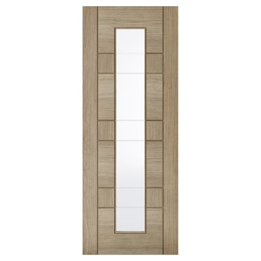 LPD Edmonton Light Grey 1L Pre-Finished Internal Glazed Door - 78in x 27in x 35mm (1981 x 686mm)
