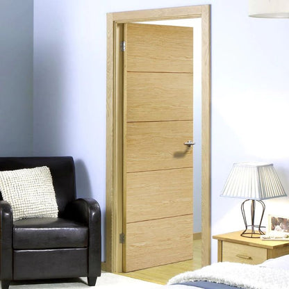 LPD Lille Oak Internal Fire Door 78in x 33in x 44mm (1981 x 838mm)