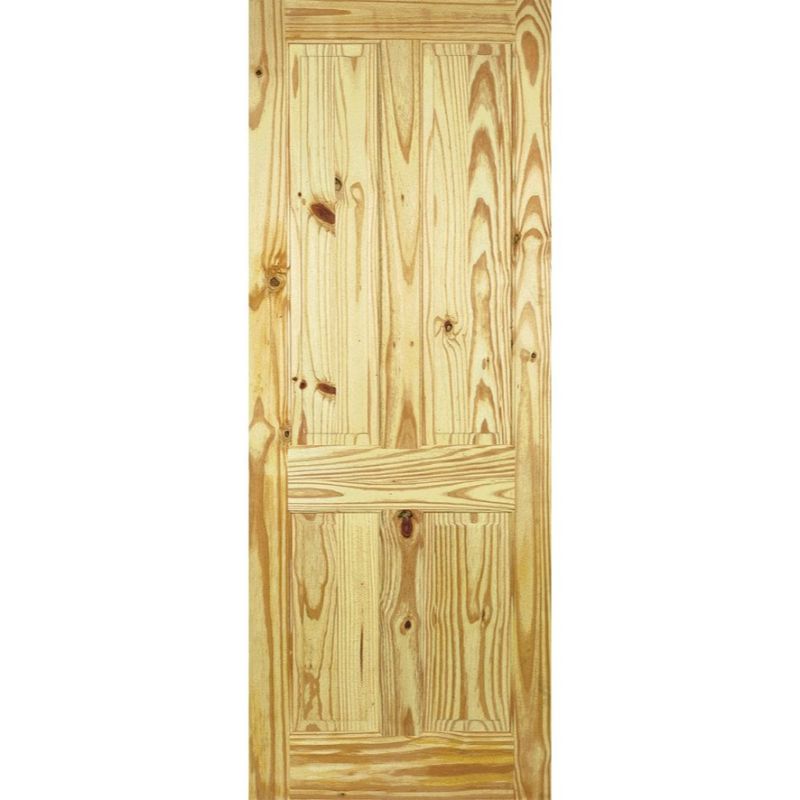 Image for LPD Knotty Pine 4 Panel Internal Door 78in x 24in x 35mm (1981 x 610mm)