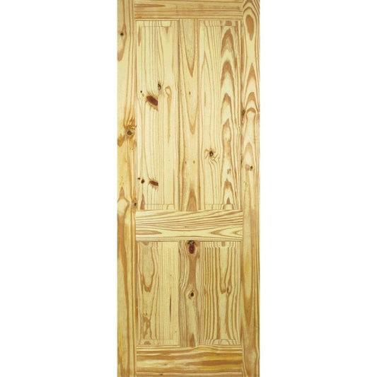 Image for LPD Knotty Pine 4 Panel Internal Door 78in x 24in x 35mm (1981 x 610mm)