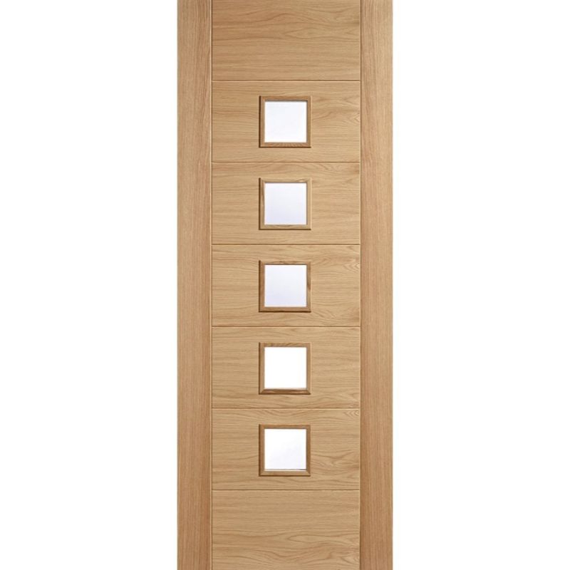 LPD Carini Oak Prefinished Glazed Internal Door 2040 x 726 x 40mm (80.3 x 28.6in)