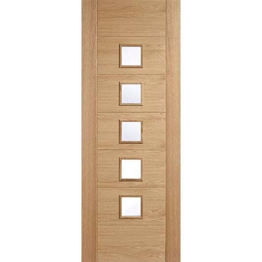 LPD Carini Oak Prefinished Glazed Internal Door 2040 x 726 x 40mm (80.3 x 28.6in)