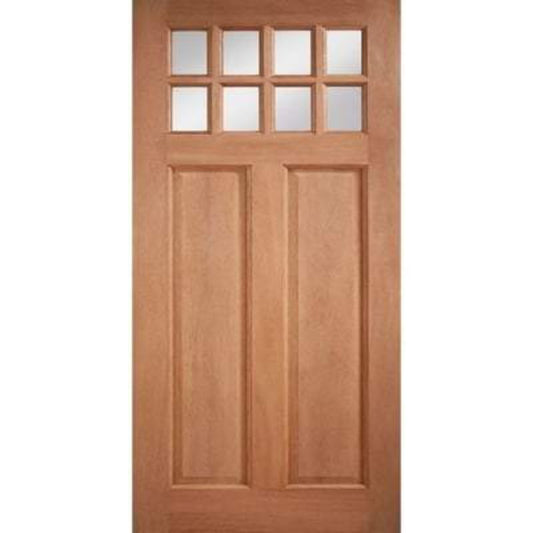 LPD Chigwell Hardwood M&T 8 Double Glazed Clear Light Panels External Door - 1981mm x 762mm