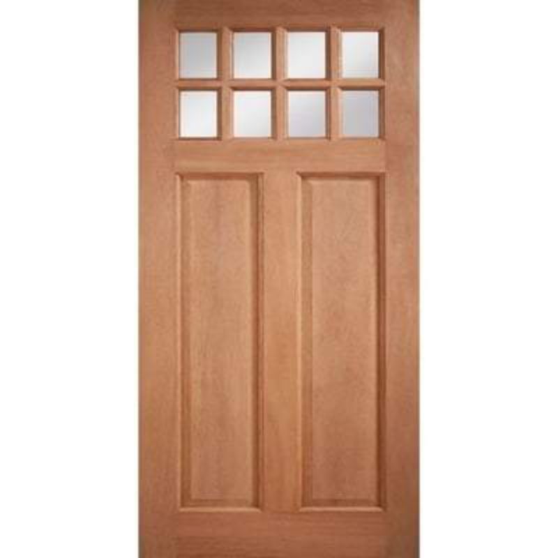 LPD Chigwell Hardwood M&T 8 Double Glazed Clear Light Panels External Door - 1981mm x 838mm