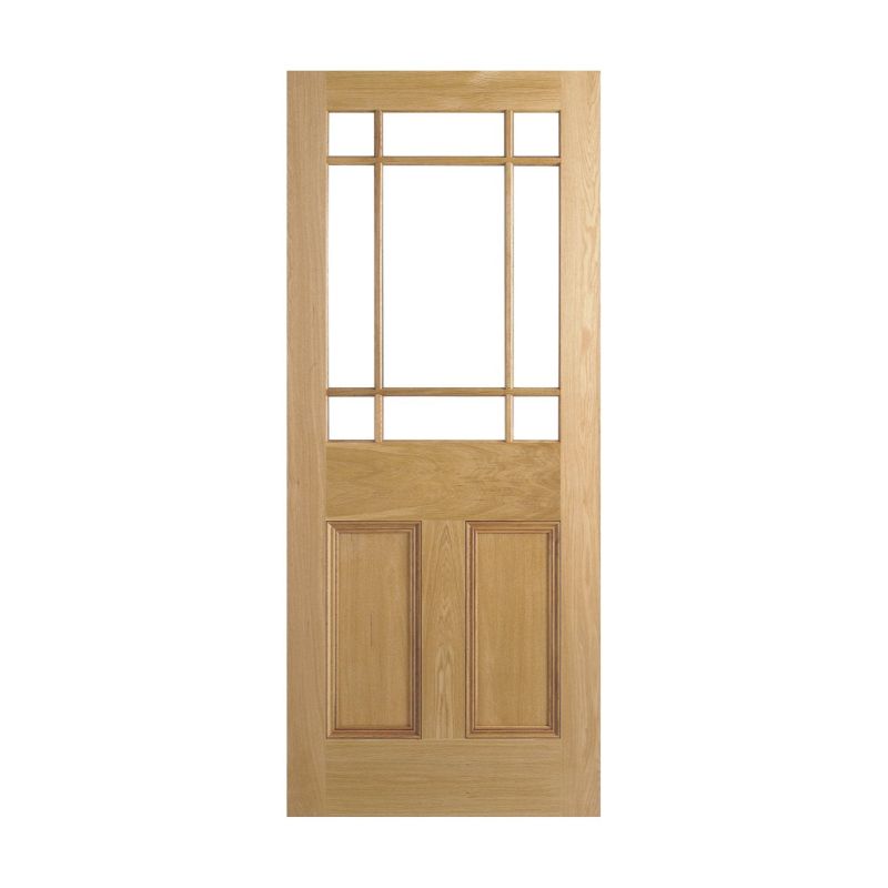 LPD Downham Oak Unglazed Internal Door 78in x 33in x 35mm (1981 x 838mm)